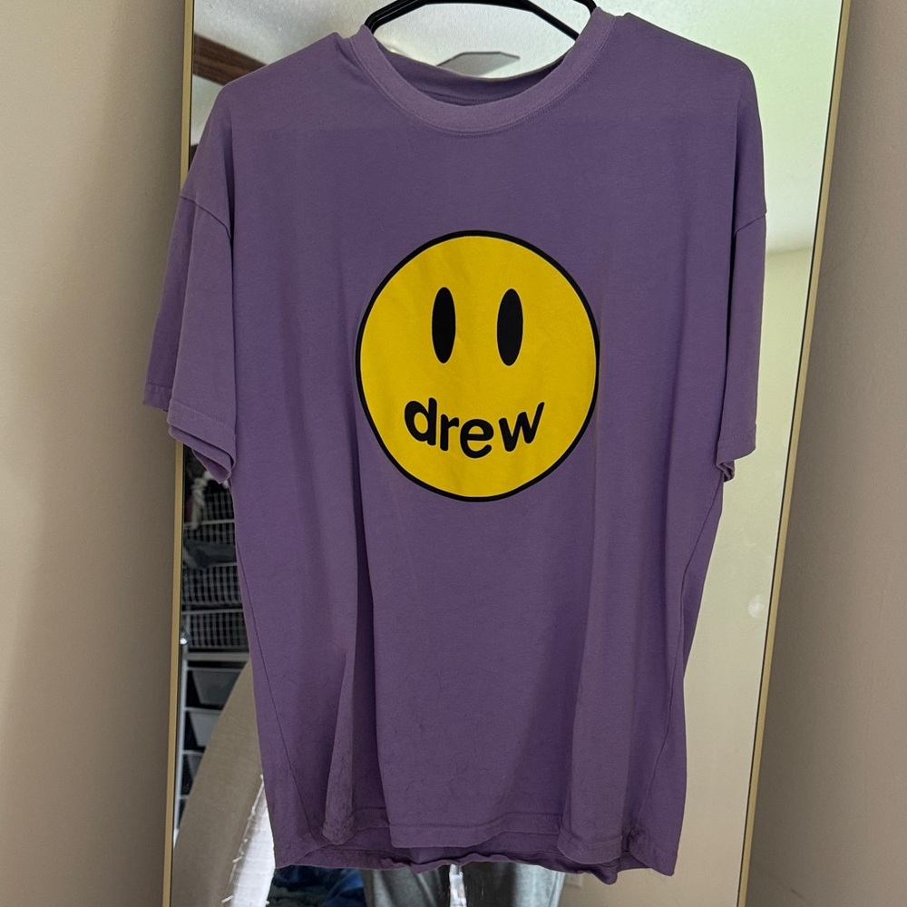 Drew House Lavender Tee with Yellow Logo